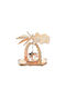 Wooden Christmas Pyramid Candle Holders Dimensions 14x11x8cm 10040710