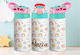 Kids Water Bottle Thermos Stainless Steel with Straw 360ml (Various Designs/Colors)