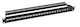 EFB Patch Panel Keystone για Rack 1U 24 Θυρών Μαύρο