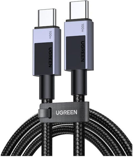 Ugreen USB 2.0 Cable USB-C Male - USB-C 100W PD Black 1m 45063