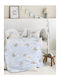 Nima Blanket Cot Boy's World Velvet Light Blue Light Blue 110x140cm