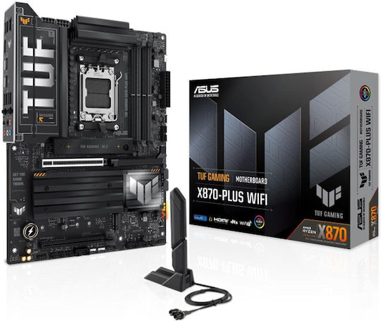 Asus TUF GAMING X870-PLUS WIFI Motherboard ATX με AMD AM5 Socket 90MB1IU0-M0EAY0