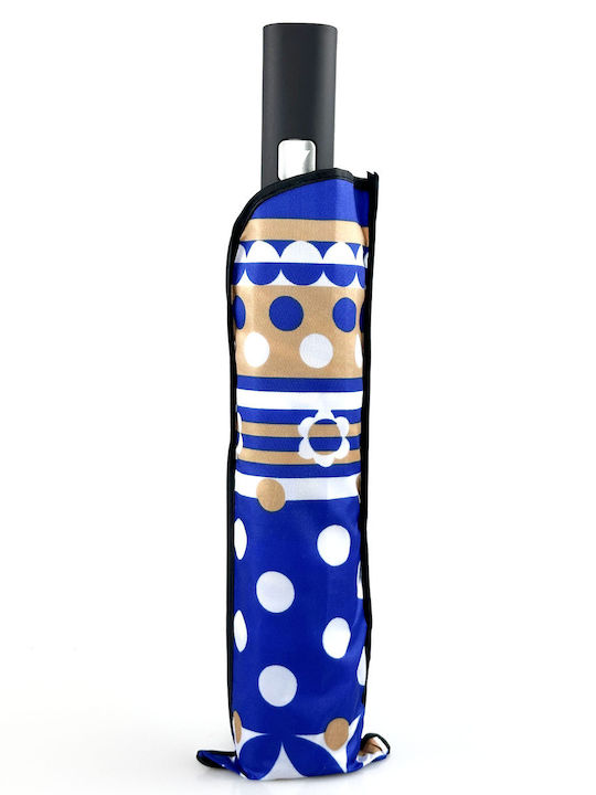 Iris Windproof Automatic Umbrella Compact Blue