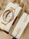 Quicksand Oval Pointer Quartz Casual Watch