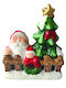 AGC Illuminated Christmas Ceramic Figure Height 12cm 2pcs