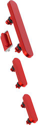 Clappio Power Volume Mute Button Iphone 13 13 Mini Red Clappio Power Volume Mute Button Iphone 13 13 Mini Red