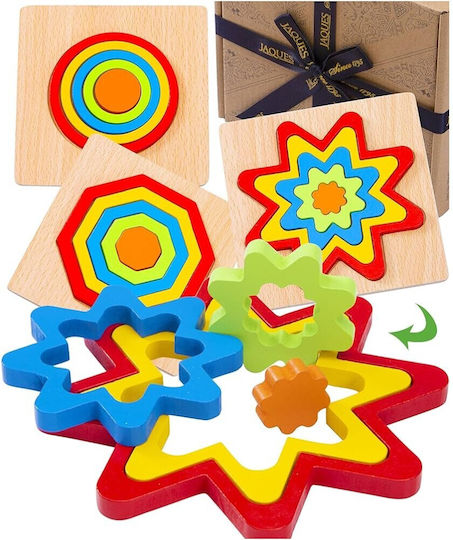 Wooden Kids Puzzle 3d Geometric