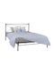 Luna Semi-Double Bed Upholstered with Anthracite Fabric for Mattress 130x200cm