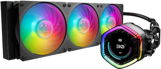 CoolerMaster MasterLiquid 360 ION Υδρόψυξη AIO CPU με 3 Ανεμιστήρες 120mm και ARGB Φωτισμό