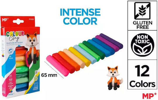 MP Colorino Plasticine in Box for 3+ Years 12 Pieces