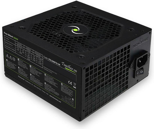 Tecnoware FAL506FS12B 500W Schwarzes Netzteil für Computer Voll Verkabelt