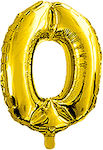 Balloon Foil Number 0 Gold