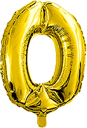 Balloon Foil Number 0 Gold