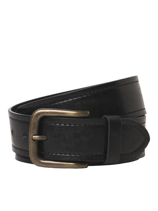 Jack & Jones Men's Leather Belt Black