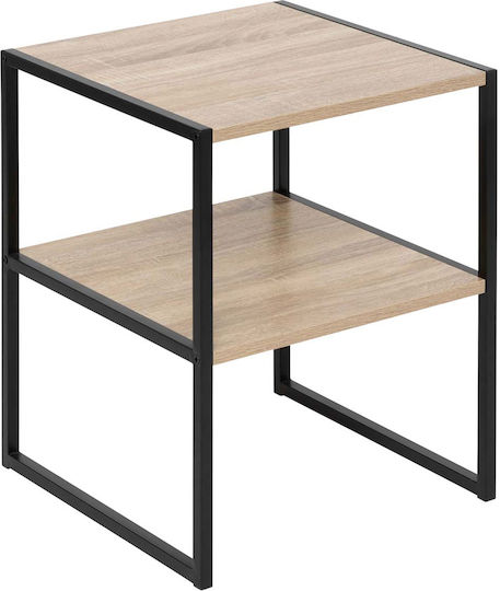 Nachttisch Metall Beige 40x40x50cm