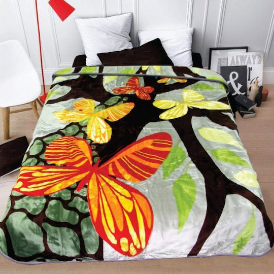 SpitiBazaar Doppelbett 215x240cm Butterflies SpitiBazaar Doppelbett 215x240cm Butterflies