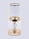 Candle Holder Metal in Gold Color 12x12x27.5cm 1pcs