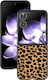 Leopard Pattern Buchen Sie Kunststoff Gold (Xiaomi Mix Flip)