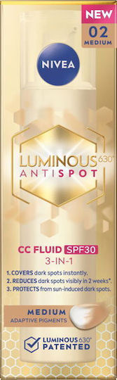 Nivea Luminous 630 Antispot Cc Fluid Spf30 Cc Κρέμες 40 Ml Γυναίκες 02 Medium