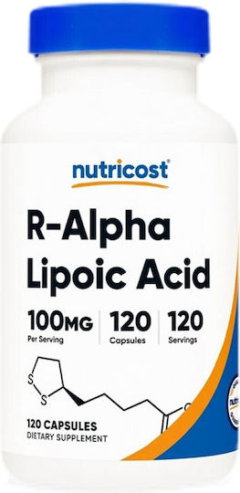Nutricost R-алфа Липоева Киселина 100 Мг 120 Капсули