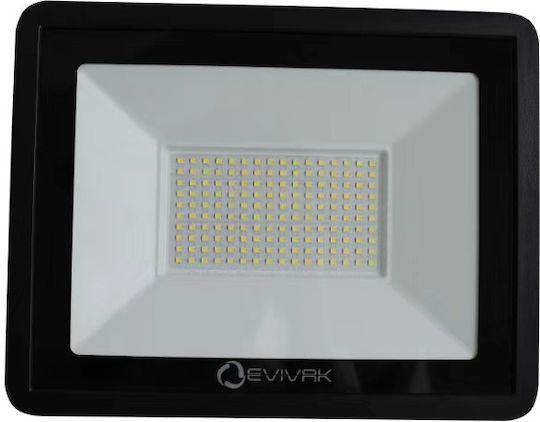 Evivak Waterproof LED Floodlight 100W Natural White 4000K IP66