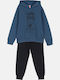 Kids Sweatpants Set Blue 2pcs Street