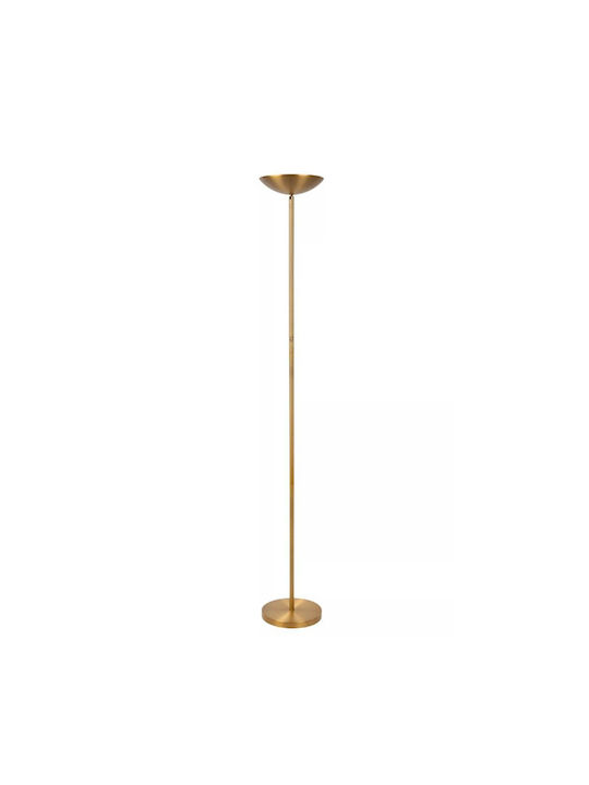 Lucide Lightning Zenith LED Floor Lamp H180xW25.4cm. with Warm White Light Yellow