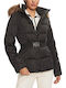 Women's Short Lifestyle Jacket for Winter Black