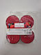 HOMie Aromatic Tealights In Red Colour Up To 10 Hours Duration 4 Pieces