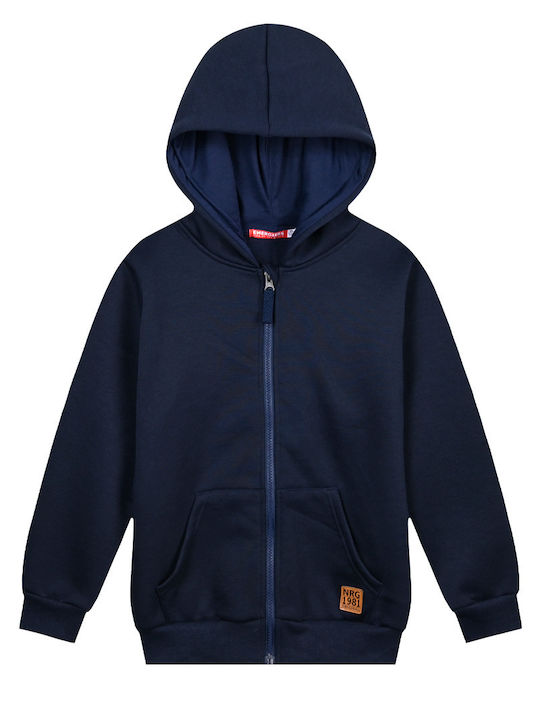 Energiers Kinder-Sweatshirt Strickjacke mit Kap...
