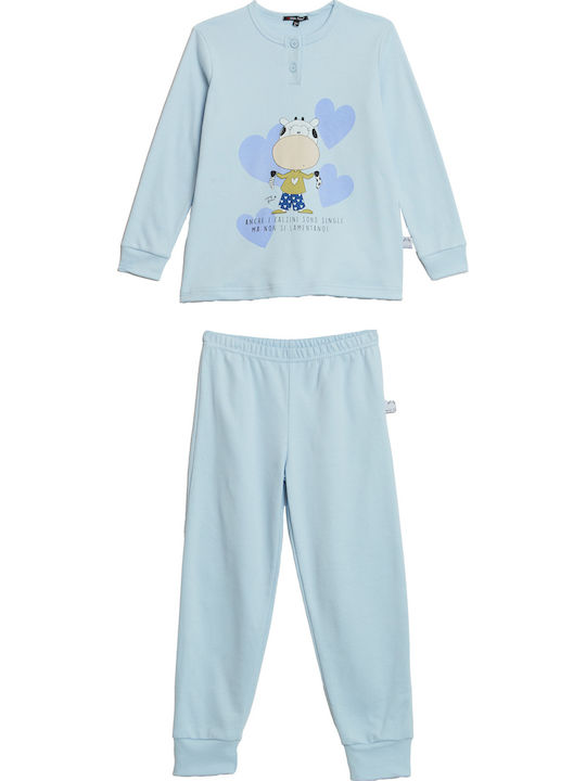 Crazy Farm Kids' Pajamas Winter Sky Blue