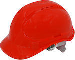 Crownman Construction Site Helmet HDPE Red