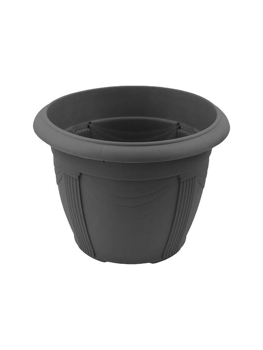 Et Plast Κνωσσός Γλάστρα Πλαστική Ανθρακί 55x55...