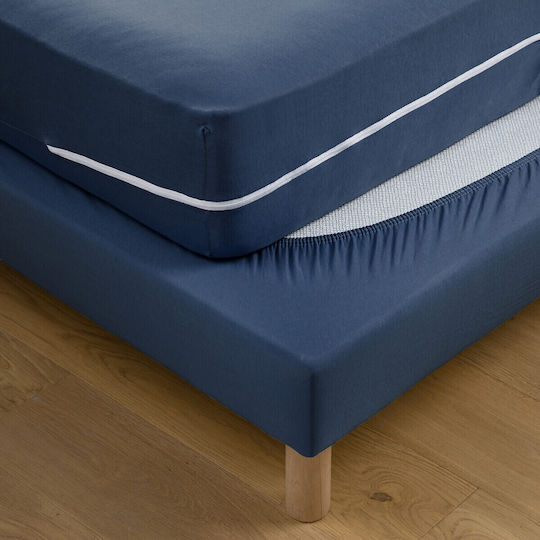 La Redoute Interieurs Husă pentru Baza Patului Albastru 80x190cm 1buc 350043992_1629_12