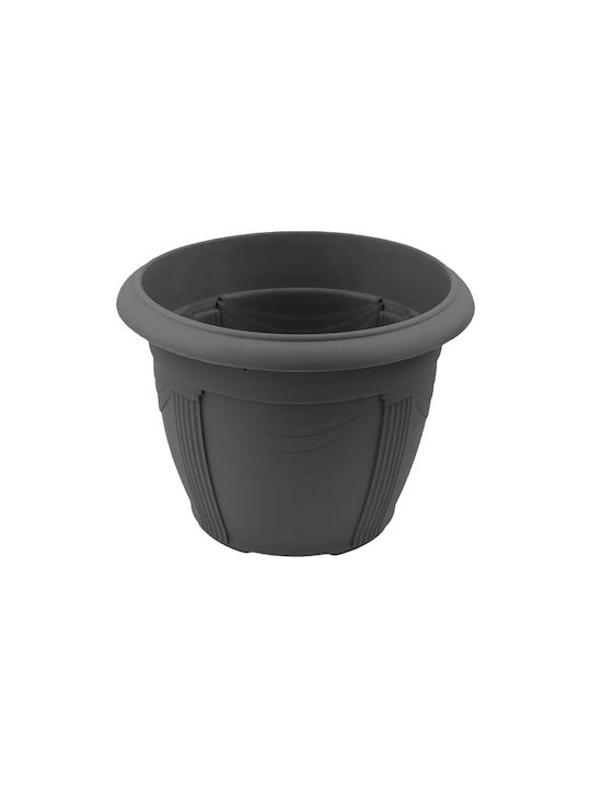 Et Plast Κνωσσός Γλάστρα Πλαστική Ανθρακί 35x35...
