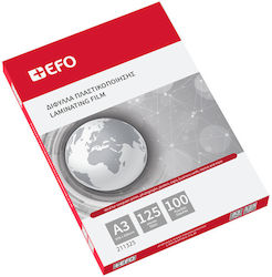 Ζελατίνες Πλαστικοποίησης +efo Α3 2x125mic 100τεμ