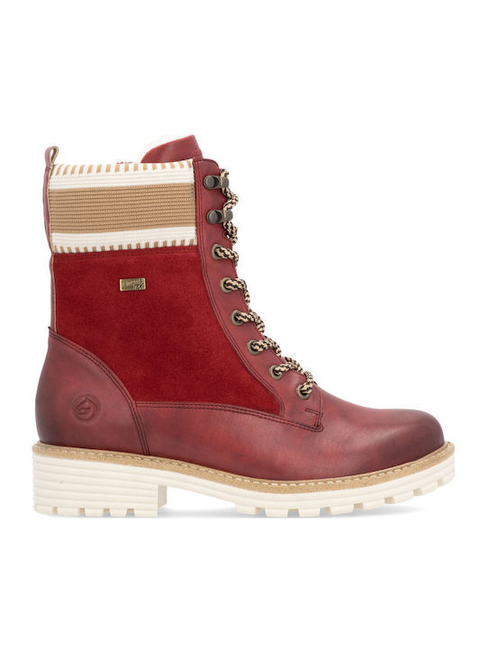 Remonte Leder Stiefeletten Damen Rot
