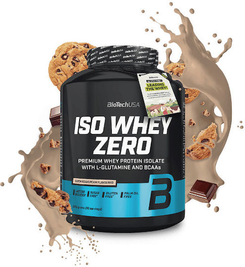 Biotech USA Iso Whey Zero Lactose Redused Protein Whey Gluten Free with Flavor Cookies & Cream 2.27kg