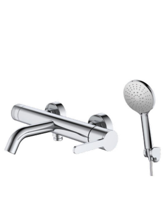 Kls Mixing Bathtub Faucet Complete Set Silver