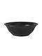 Güral Porselen Porcelain Salad Bowl Black 23x23cm