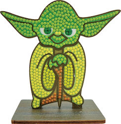 Set Pictură cu Diamante Craft Buddy Crystal Art Buddies Yoda 7 Piese