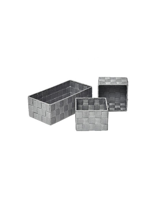 Atmosphera Storage Basket Fabric Gray 1pcs