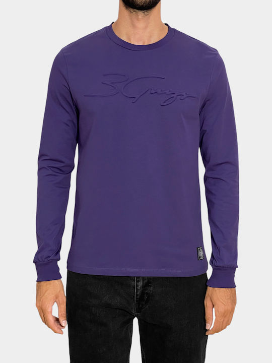 Long Sleeve Blouse Dark Purple