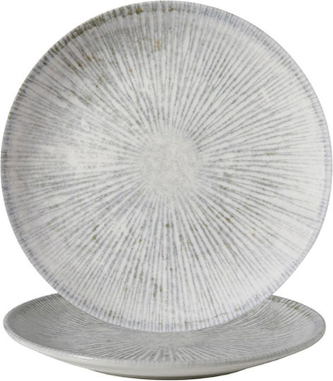 Güral Porselen Plate Shallow made of Porcelain White with Diameter 25cm