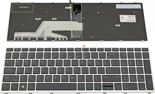 Laptop Keyboard for HP Probook 450 G5 455 G5 470 G5 650 G4 650 G5 with Frame Backlit and English (US) Layout in Silver Color 105541