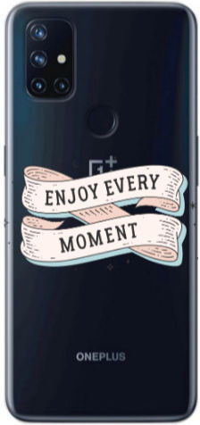 Oneplus Nord 10 Enjoy Every Moment 2 Transparent Silicone TPU Case