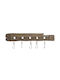 Home Esprit Metal Wall Hanger Brown 99x31x3cm 1pc