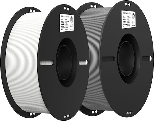 Creality3D PLA 3D Printer Filament 1.75mm White - Grey 1kg