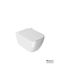 Bianco Ceramica Wall-Mounted Toilet Rimless with Slim Cover Soft Close White