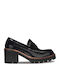 Leder Pumps Schwarz